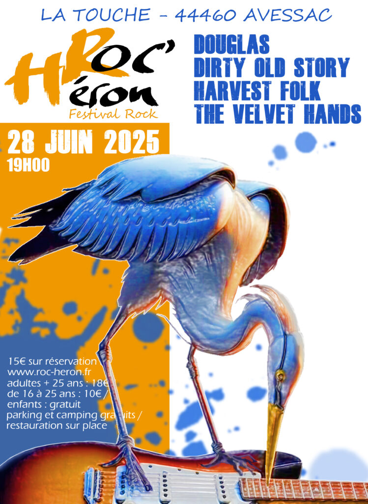 Affiche festival Roc Heron 2025